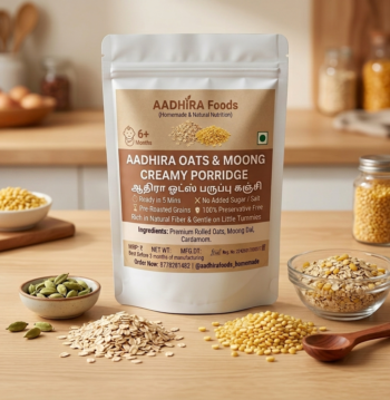 Organic Oats Moong Creamy Porridge for Babies & Toddlers