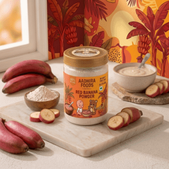 100% Pure Organic Red Banana Powder for Babies & Adults