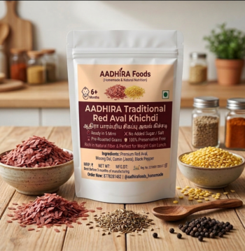 Traditional Red Poha Khichdi Mix for Babies & Toddlers